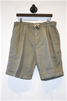Military Green Brunello Cucinelli Shorts, size 36