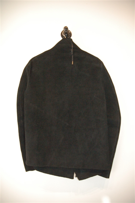Black Suede Boris Bidjan Saberi Leather Jacket, size L