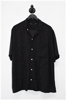 Black All Saints Cuban Shirt, size L