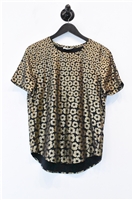 Black & Gold Equipment T-Shirt, size XS
