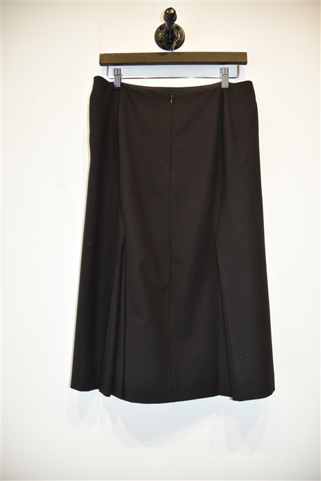 Espresso Jil Sander Straight Skirt, size 10