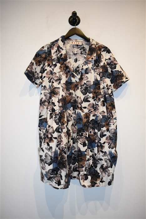 Floral Marni Shirt Dress, size 2