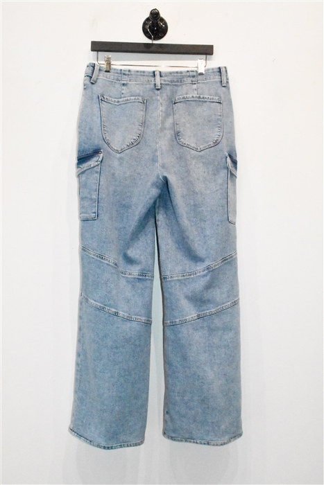 Faded Denim L'Agence Wide-Leg, size 30