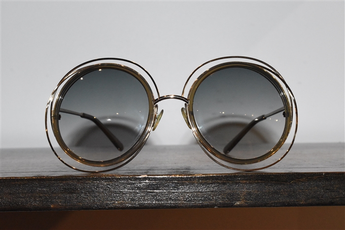 Light Gold Chloe Sunglasses, size O/S