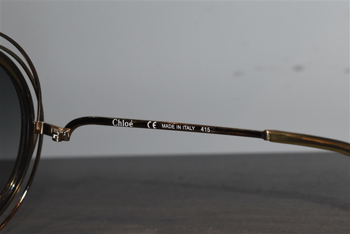 Light Gold Chloe Sunglasses, size O/S