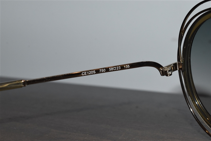 Light Gold Chloe Sunglasses, size O/S