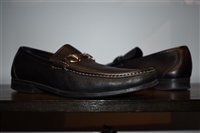 Black Leather Salvatore Ferragamo Loafer, size 10