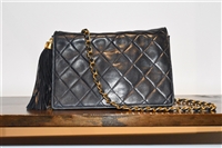 Navy Chanel - Vintage Shoulder Bag, size S