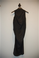 Black Leather Rick Owens Sheath Dress, size 8