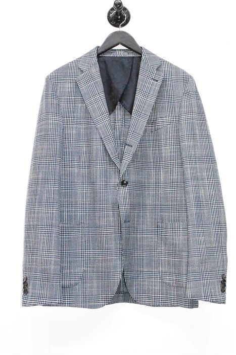 Navy Check Lardini Sport Coat, size 44