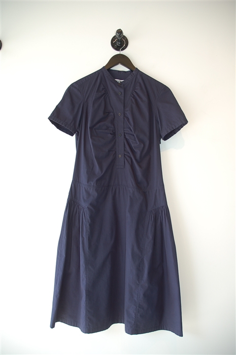 Navy Issey Miyake Drop Waist Dress, size M