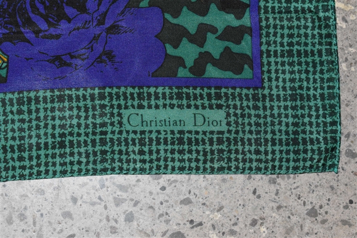 Print Christian Dior - Vintage Silk Scarf, size O/S