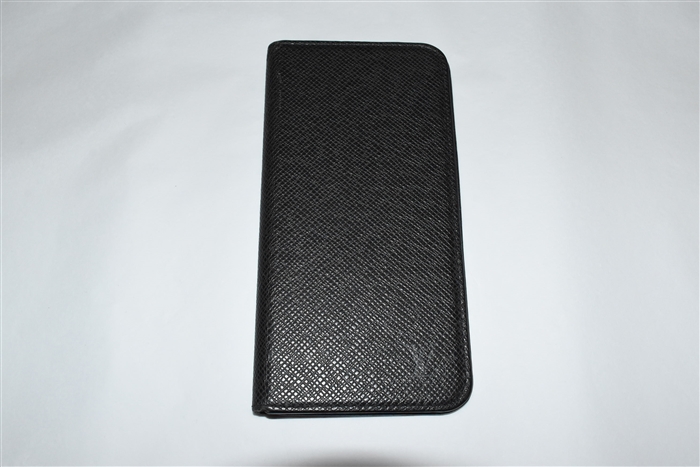 Black Leather Louis Vuitton Phone Case, size O/S