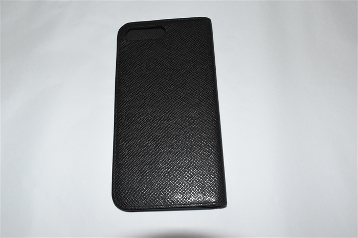 Black Leather Louis Vuitton Phone Case, size O/S