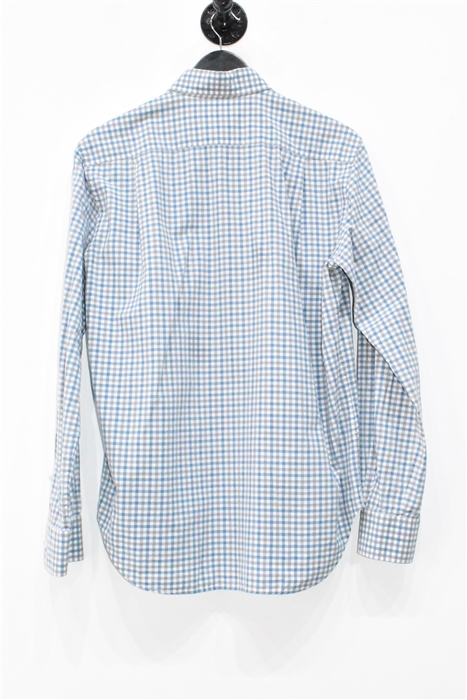 Blue Check Loro Piana Button Shirt, size M