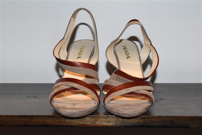 Taupe Prada Sandal, size 7