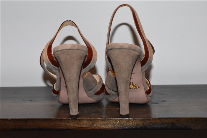 Taupe Prada Sandal, size 7