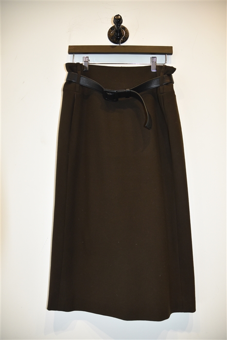 Coffee Bean Jil Sander Straight Skirt, size 10