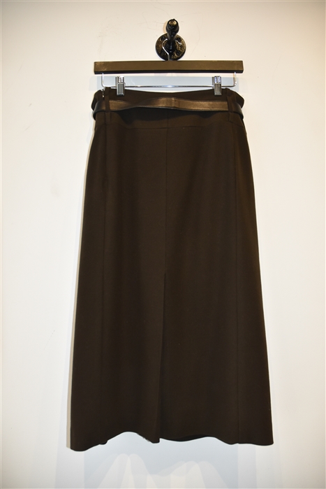 Coffee Bean Jil Sander Straight Skirt, size 10