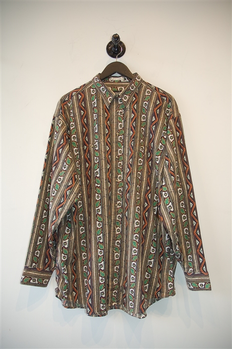 Striped Christian Dior - Vintage Button Shirt, size XL