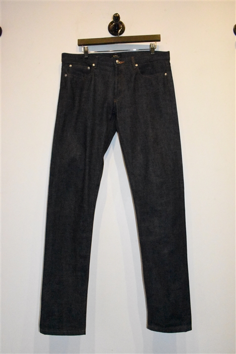 Dark Denim A.P.C. Denim, size 33
