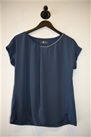 Evening Blue Luisa Cerano Cap-Sleeve, size 8