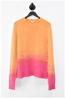 Tangerine Hermes Cashmere Sweater, size S