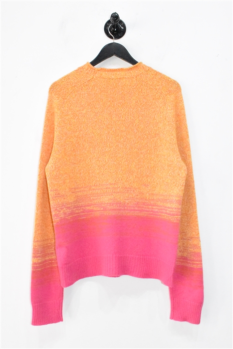 Tangerine Hermes Cashmere Sweater, size S