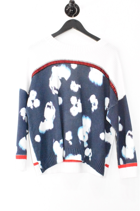 Abstract Print Autumn Cashmere Pullover, size M