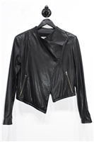 Black Leather Helmut Lang Leather Jacket, size L
