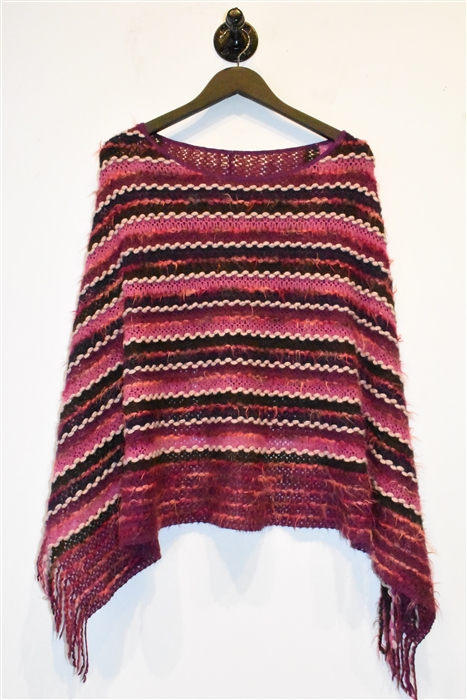 Pink Stripe Missoni Poncho, size O/S