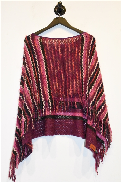 Pink Stripe Missoni Poncho, size O/S