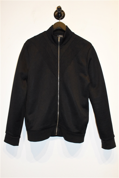 Basic Black A.P.C. Track Jacket, size S
