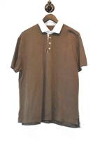 Chocolate Brunello Cucinelli Polo, size L