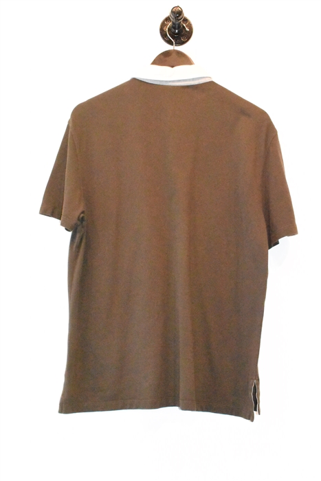 Chocolate Brunello Cucinelli Polo, size L