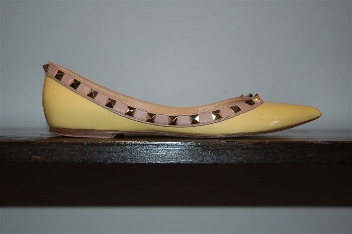 Sunshine Yellow Valentino Flats, size 6.5