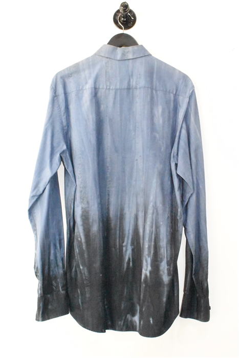 Blue Ombre Prada Button Shirt, size L