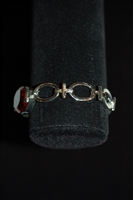 Rhodium Nina Ricci Bracelet, size O/S