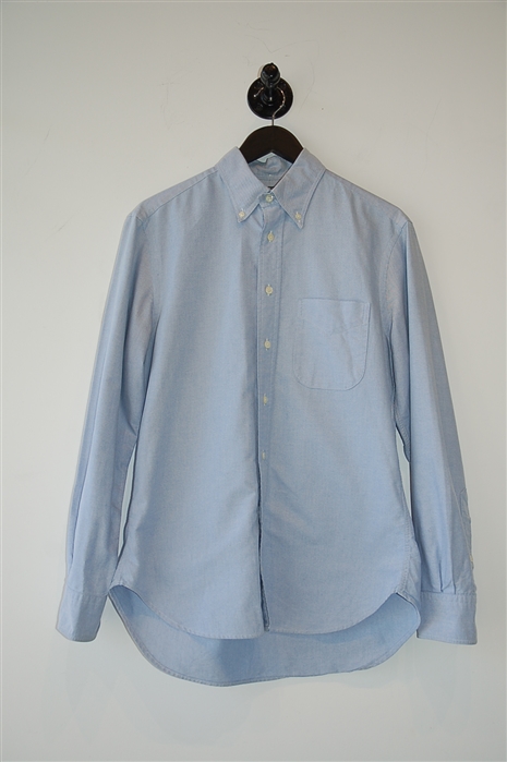 Pale Blue Gitman Bros. Vintage Button Shirt, size M