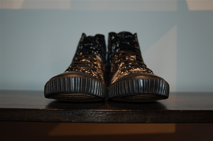 Black & White Balenciaga High-Top Sneakers, size 8