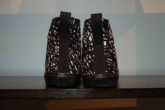 Black & White Balenciaga High-Top Sneakers, size 8