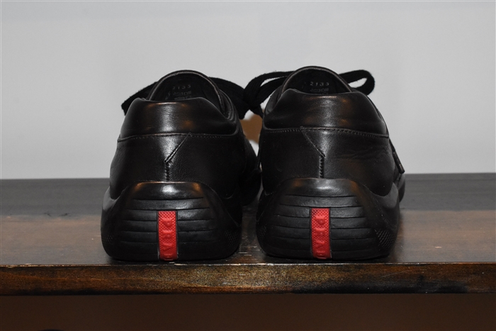 Basic Black Prada Sneaker, size 9