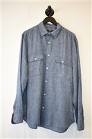 Denim Blue 7 For All Mankind Button Shirt, size L