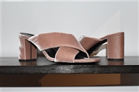 Dark Blush Saint Laurent Mules, size 10