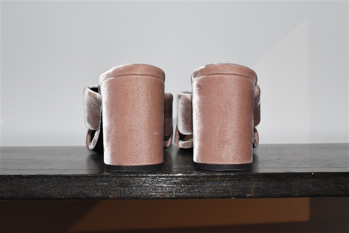 Dark Blush Saint Laurent Mules, size 10