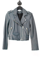 Navy Iro Leather Jacket, size 6