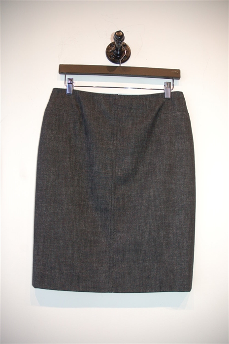 Black Denim Akris - Punto Pencil Skirt, size 6