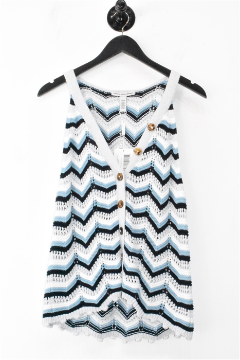 Striped Autumn Cashmere Sleeveless, size L