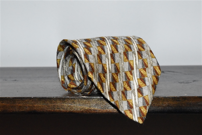 Geometric Ermenegildo Zegna Tie, size O/S