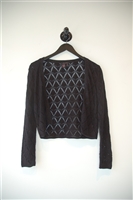 Sparkly Black Pink Tartan Cardigan, size L